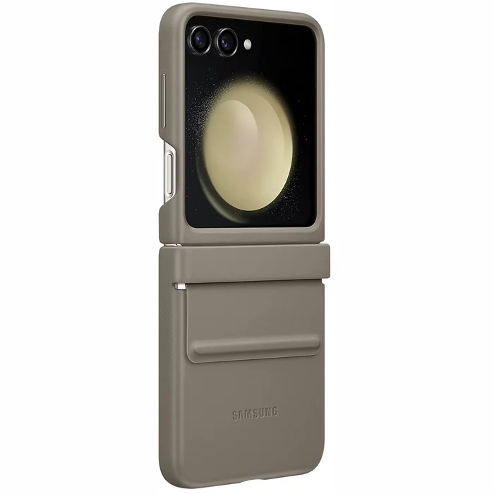 Telefona vāciņi un maciņi Samsung Galaxy Flip 5 Flap ECO-Leather Case Etoupe