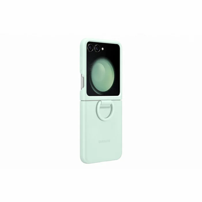 Samsung Galaxy Flip5 Silicone Cover with Ring Ocean Green