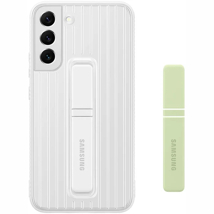 Telefona vāciņi un maciņi Samsung Galaxy S22+ Protective Standing Cover White