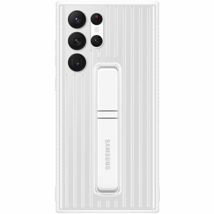Samsung Galaxy S22 Ultra Protective Standing Cover White