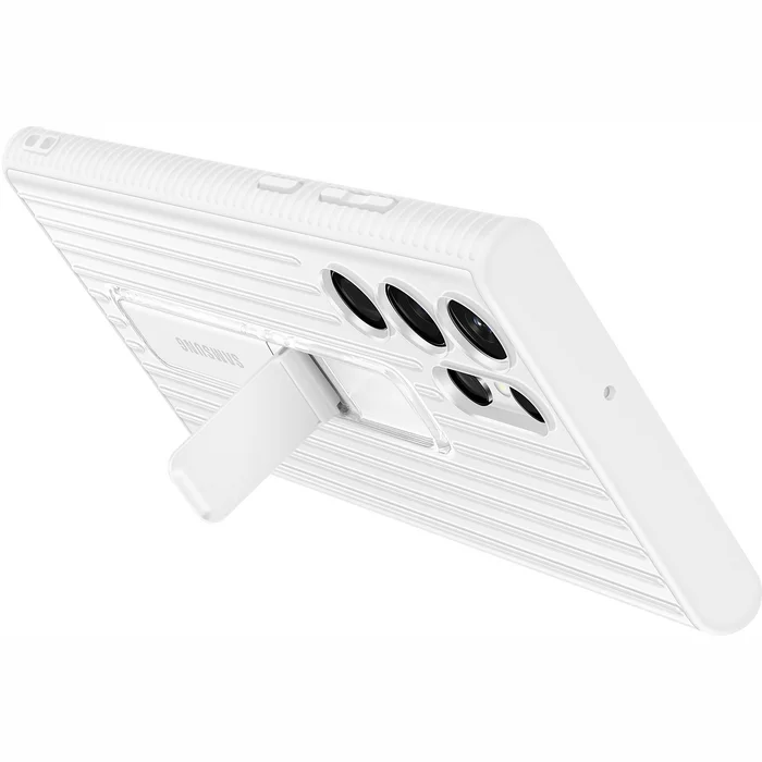 Samsung Galaxy S22 Ultra Protective Standing Cover White
