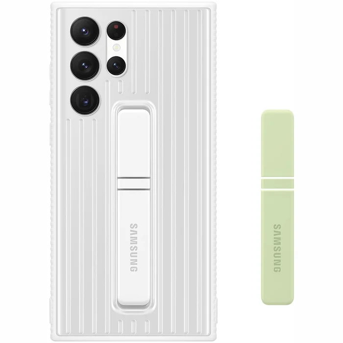 Samsung Galaxy S22 Ultra Protective Standing Cover White