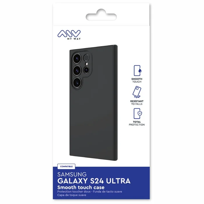 Samsung Galaxy S24 Ultra 5G Smoothie TPU Cover By My Way Black