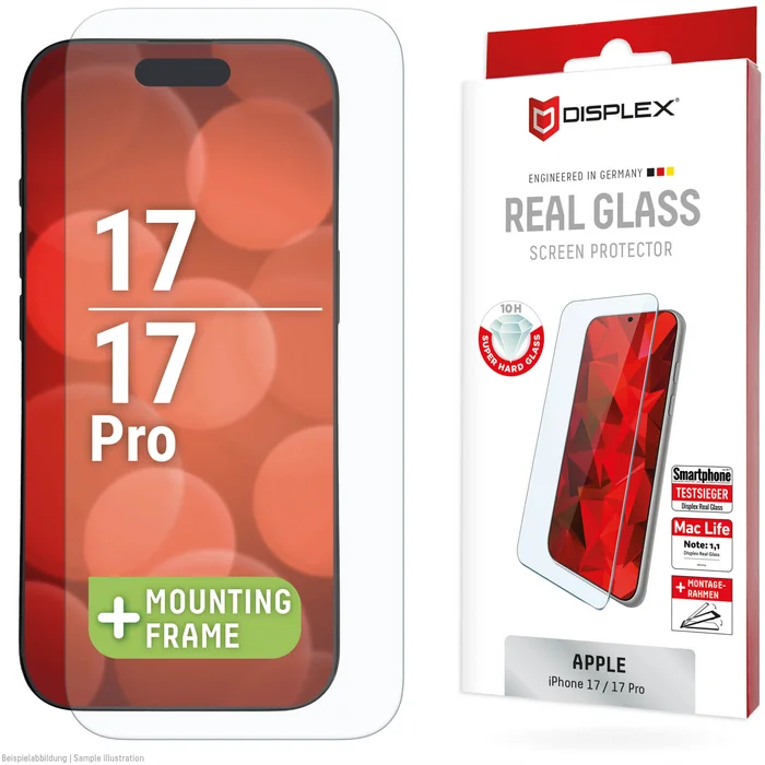 Apple iPhone 17/17 Pro Real Glass Screen Protector By Displex