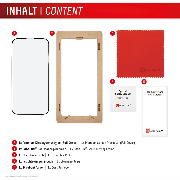 Apple iPhone 17 Premium Glass Screen Protector Full Cover By Displex