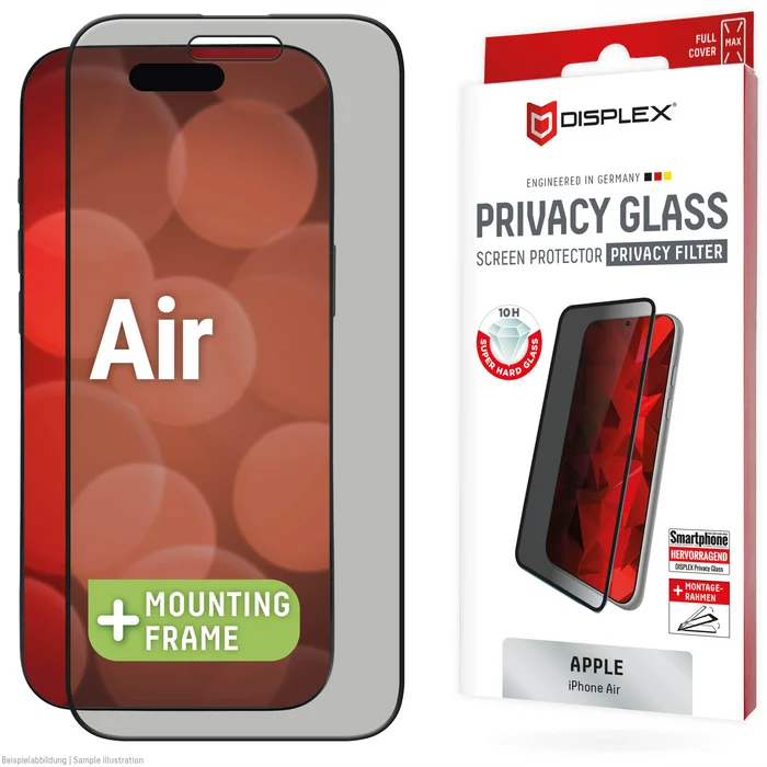 Apple iPhone Air Privacy Glass Screen Protector by Displex