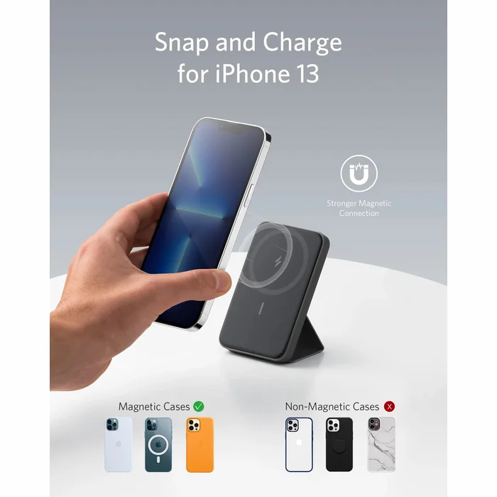 Akumulators (Power bank) Anker 622 MagGo 5000 mAh Black