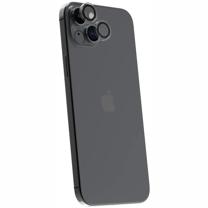 Viedtālruņa ekrāna aizsargs Apple iPhone 15/15 Plus Camera Ring Tiger Glass Plus By Muvit Transparent