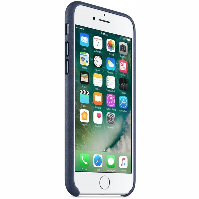 Mobilā telefona maciņš Apple iPhone 7 Leather Case - Midnight Blue