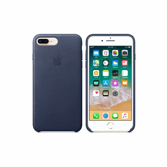 Apple iPhone 8 Plus / 7 Plus Leather Case - Midnight Blue