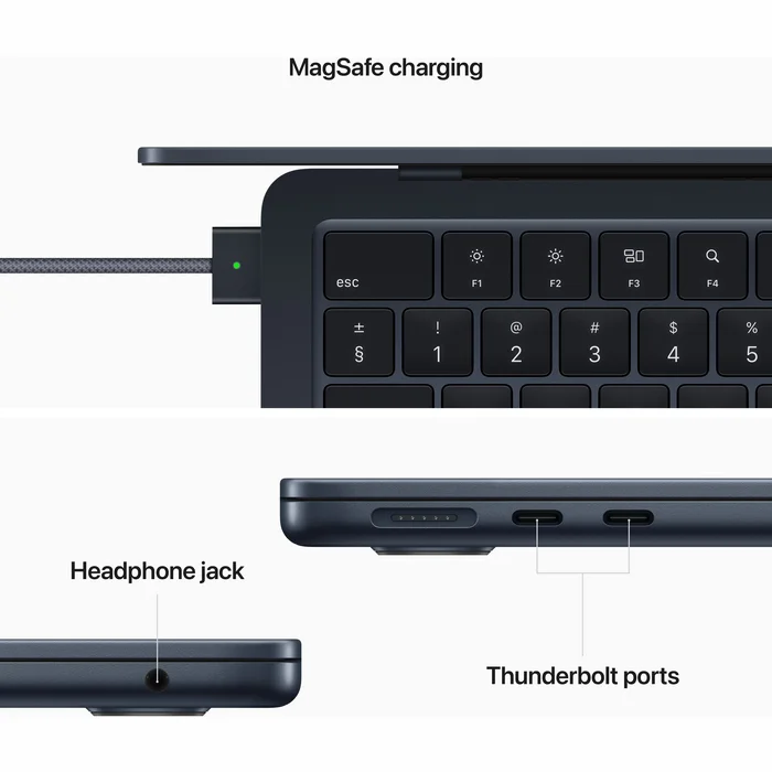 Portatīvais dators Apple MacBook Air (2022) 13" M2 chip with 8-core CPU and 8-core GPU 16GB 256GB SSD - Midnight INT