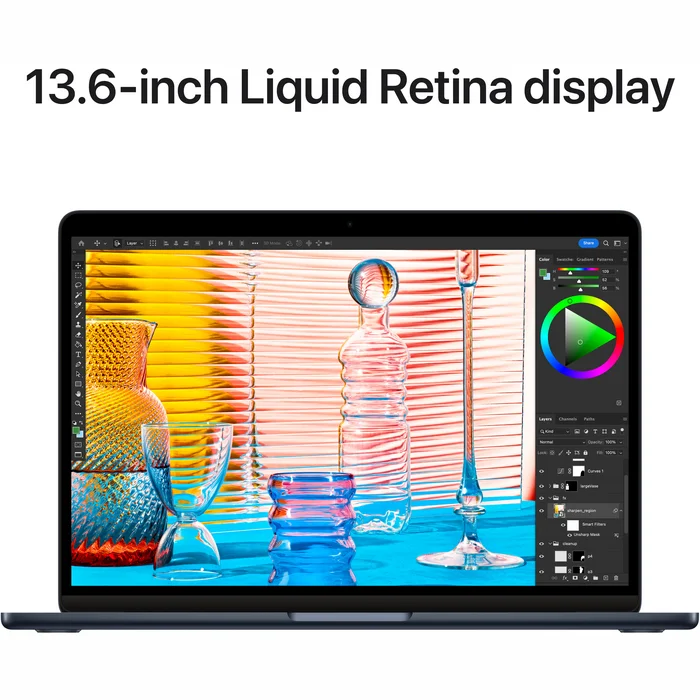 Portatīvais dators Apple MacBook Air (2022) 13" M2 chip with 8-core CPU and 8-core GPU 16GB 256GB SSD - Midnight RUS