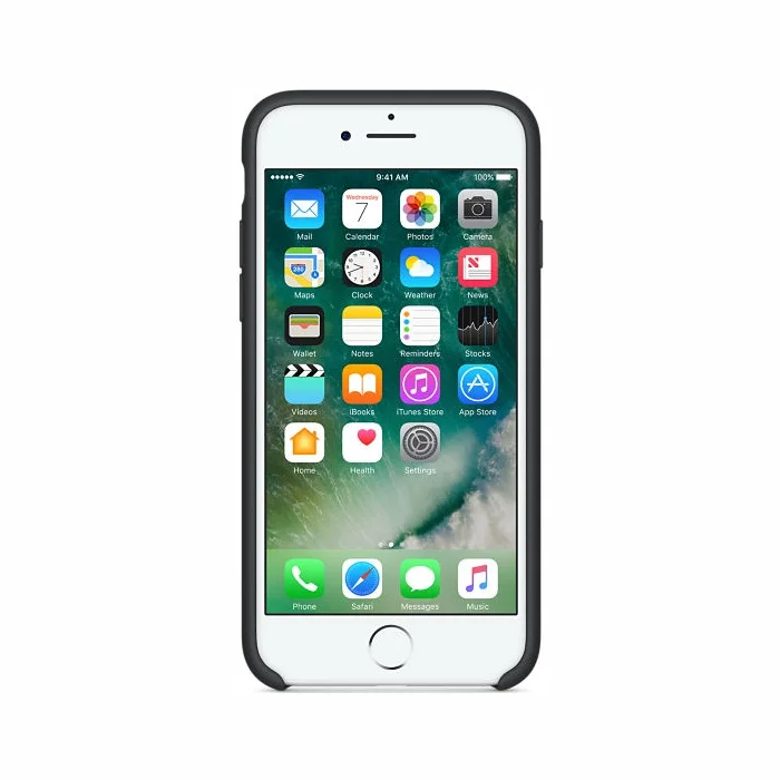 Telefona vāciņi un maciņi Apple iPhone 7 Silicone Case - Black