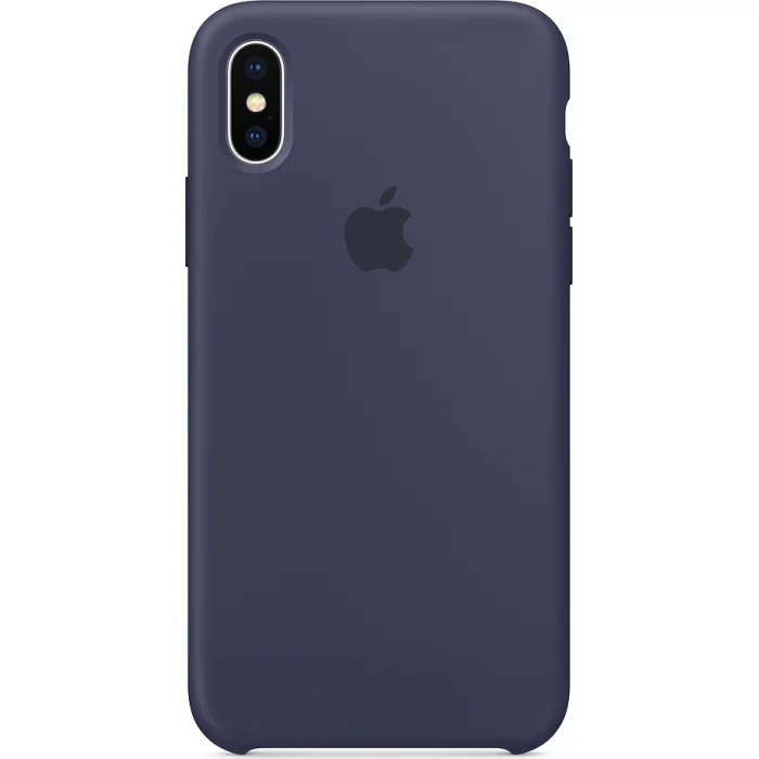 Viedtālruņu aksesuāri Apple iPhone X Silicone Case Midnight Blue
