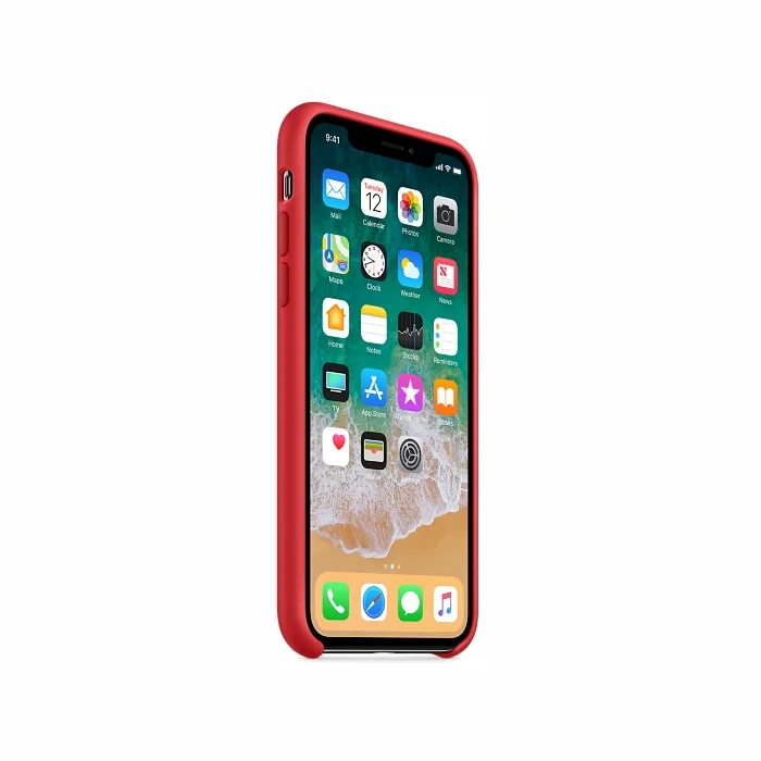 Apple iPhone X Silicone Case - Red