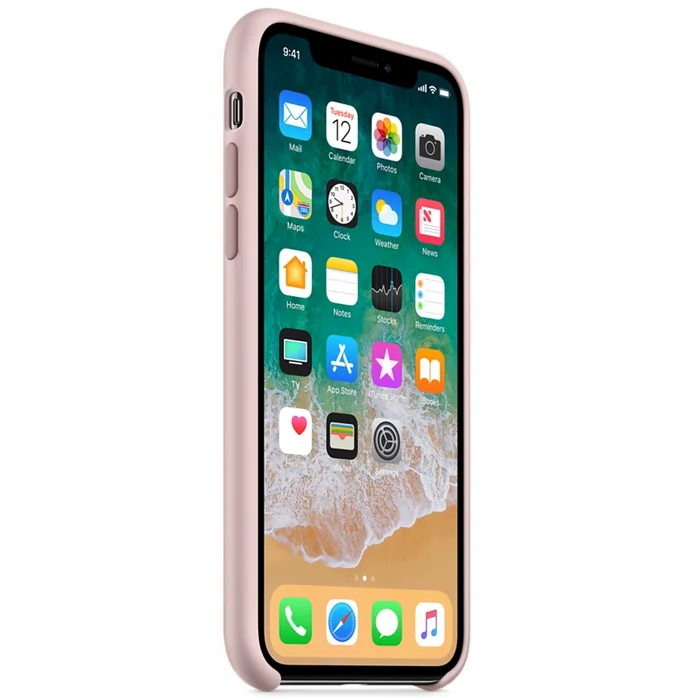 Viedtālruņu aksesuāri Apple iPhone X Silicone Case - Pink Sand
