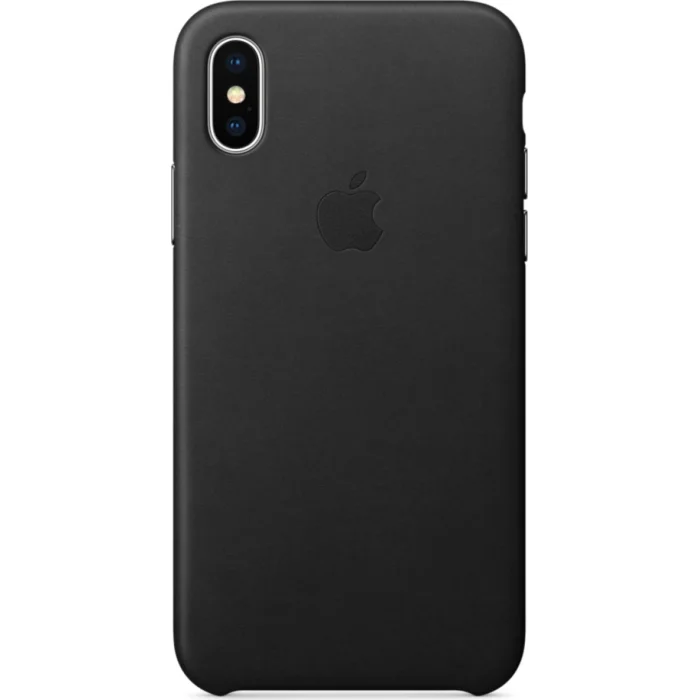 Viedtālruņu aksesuāri Apple iPhone X Leather Case - Black
