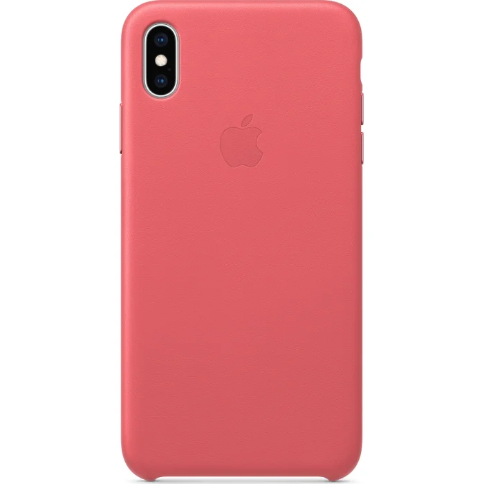 Apple iPhone XS Max Leather Case - Peony Pink