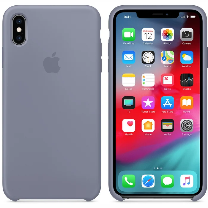 Apple iPhone XS Max Silicone Case - Lavender Gray