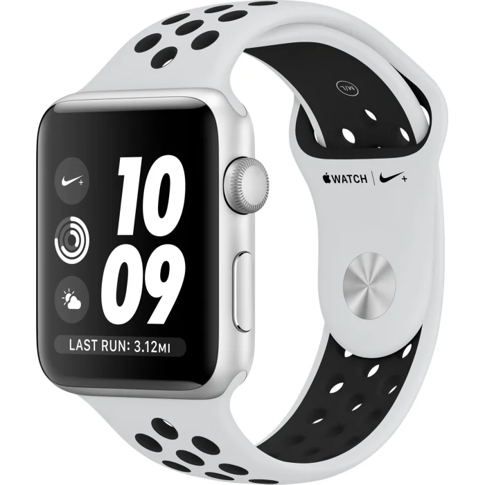 Viedpulksteņi Apple Watch Nike+ Series 3 38mm Silver, Pure Platinum/Black