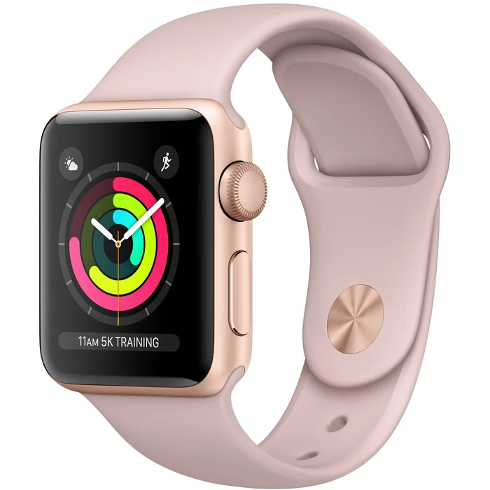 Viedpulksteņi Apple Watch Series 3 38mm Gold/Pink