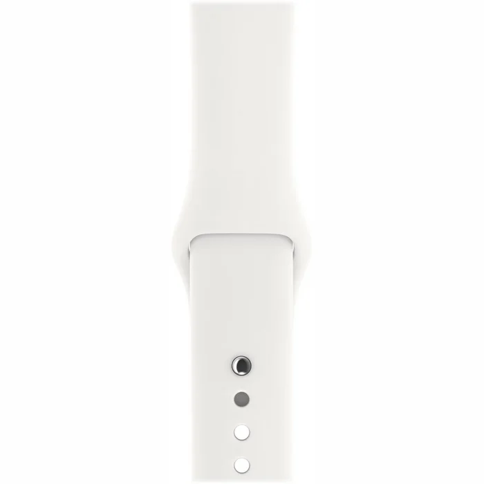 Viedpulkstenis Viedpulkstenis Apple Watch Series 3 (GPS) 38mm Silver White Sport Band