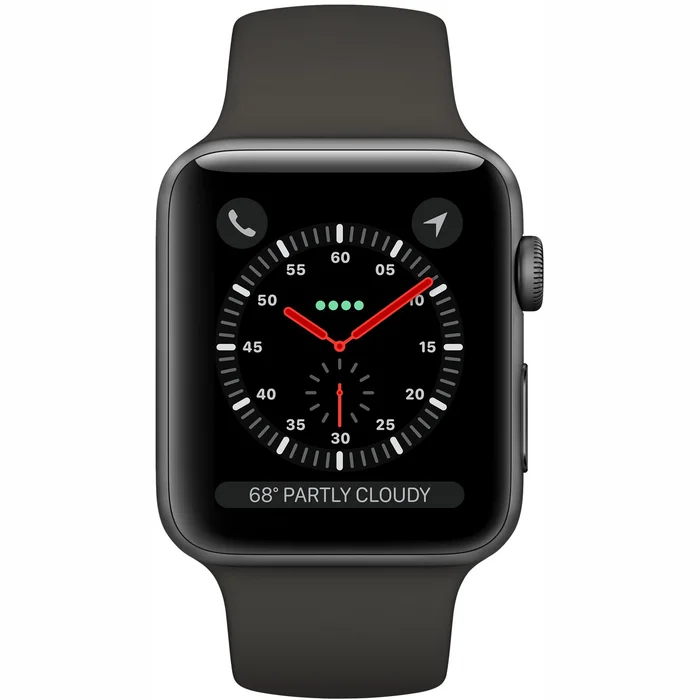 Viedpulkstenis Viedpulkstenis Apple Watch Series 3 42mm Space Grey, Grey Sport Band