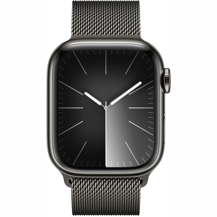 Viedpulkstenis Apple Watch Series 9 GPS + Cellular 45mm Graphite Stainless Steel Case with Graphite Milanese Loop