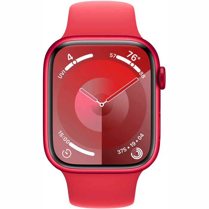 Viedpulkstenis Apple Watch Series 9 GPS + Cellular 45mm (PRODUCT)RED Aluminium Case with RED Sport Band - M/L