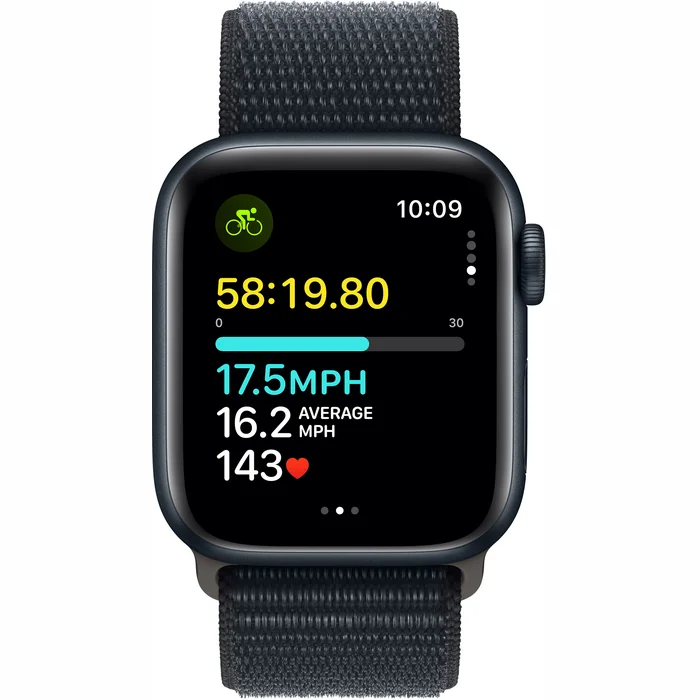 Apple Watch SE 2023 GPS + Cellular 40mm Midnight Aluminium Case with Midnight Sport Loop