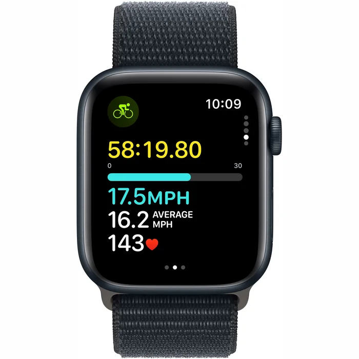 Viedpulkstenis Apple Watch SE 2023 GPS + Cellular 44mm Midnight Aluminium Case with Midnight Sport Loop