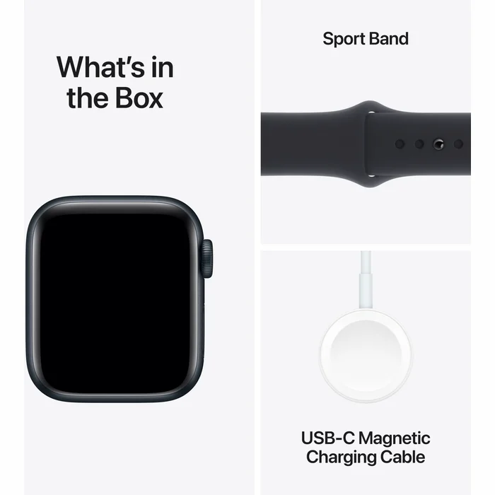 Viedpulkstenis Apple Watch SE 2023 GPS 40mm Midnight Aluminium Case with Midnight Sport Band - S/M