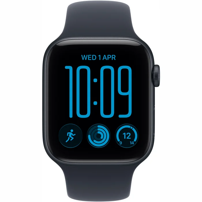 Apple Watch SE 3 GPS + Cellular 40mm Midnight Aluminium Case with Navy Blue Sport Band - M/L