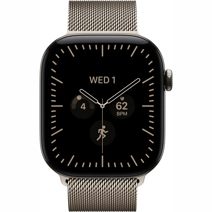 Apple Watch Series 12 GPS + Cellular 42mm Natural Titanium Case with Natural Milanese Loop