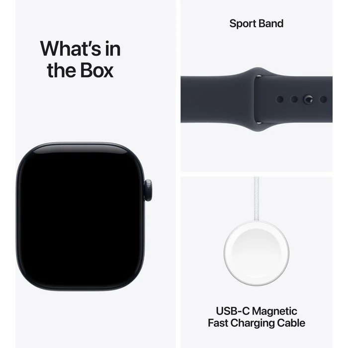 Apple Watch Series 12 GPS + Cellular 46mm Night Blue Ceramic Case with Navy Blue Sport Band - S/M