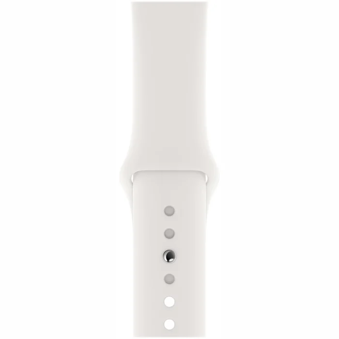 Viedpulkstenis Viedpulkstenis Apple Watch Series 4 GPS, 44mm Silver Aluminium Case with White Sport Band