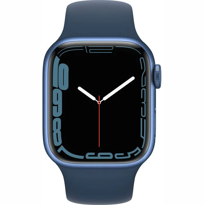 Viedpulkstenis Apple Watch Series 7 GPS + Cellular 41mm Blue Aluminium Case with Abyss Blue Sport Band