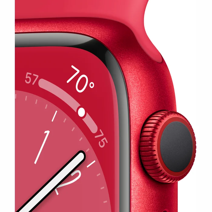 Viedpulkstenis Apple Watch Series 8 GPS + Cellular 41mm (PRODUCT) RED Aluminium Case with (PRODUCT)RED Sport Band