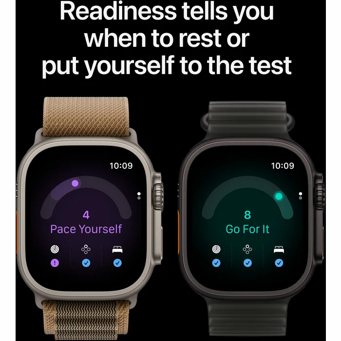 Apple Watch Ultra 4 GPS + Cellular 49mm Natural Titanium Case with Desert Alpine Loop - S