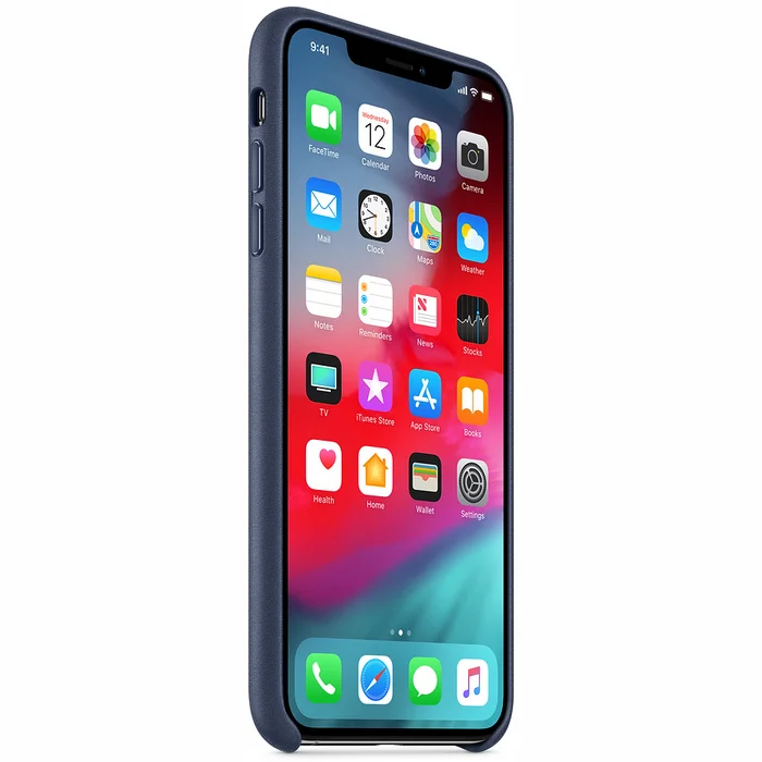 Apple iPhone XS Max Leather Case - Midnight Blue