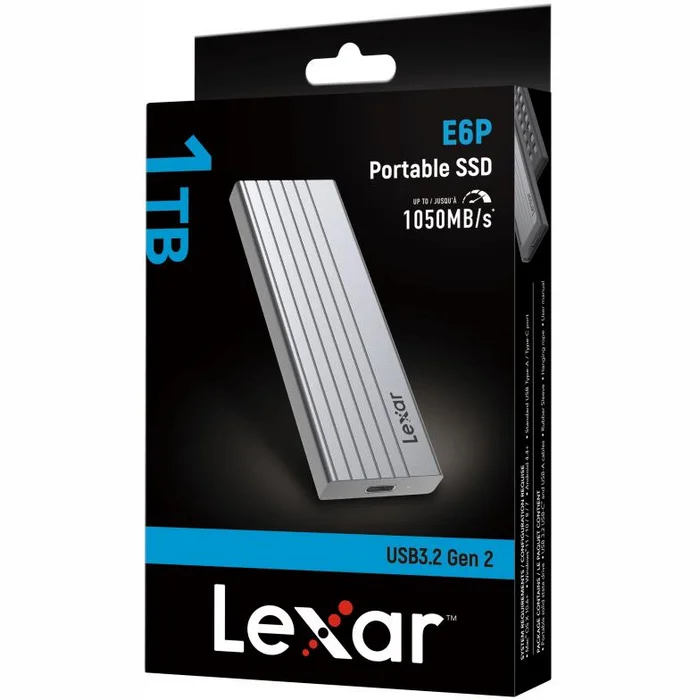 Ārējais cietais disks Lexar E6P USB 3.2 Gen 2 1TB