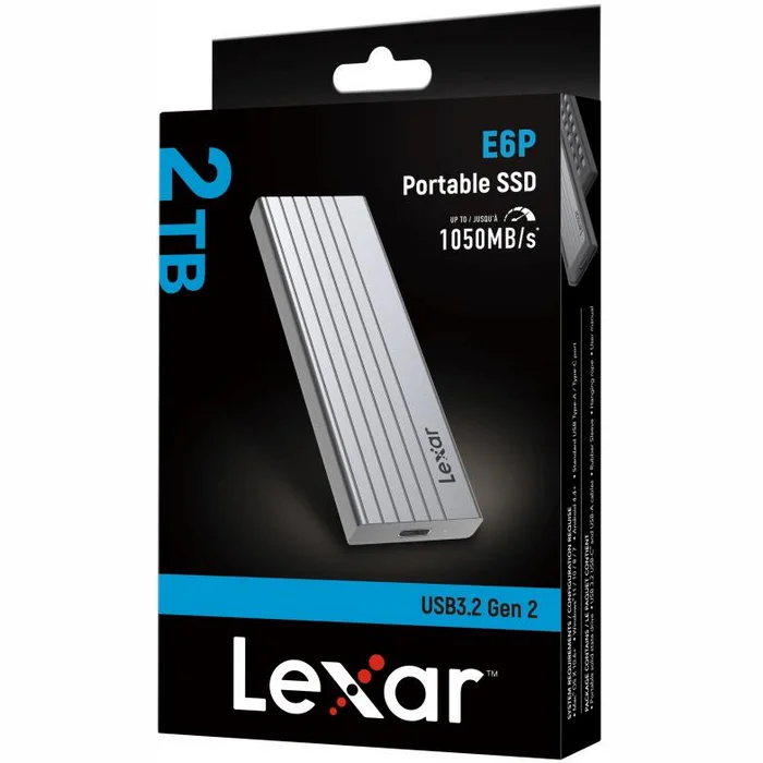 Ārējais cietais disks Lexar E6P USB 3.2 Gen 2 2TB