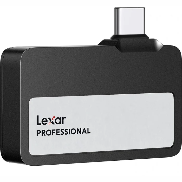 Ārējie cietie diski Lexar Professional Go USB 3.2 Gen 2 Portable SSD 1TB Black LSL400X001T-RNBNG