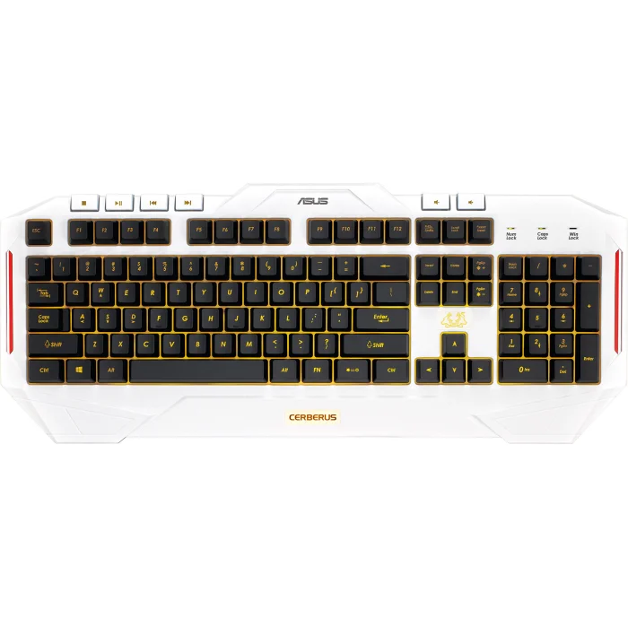 Klaviatūras Asus Cerberus Arctic Gaming Keyboard ENG