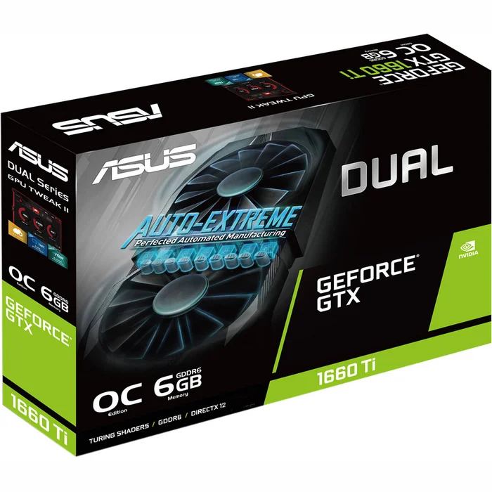 Videokarte Videokarte Asus GeForce GTX 1660 Ti 6GB Dual OC (DUAL-GTX1660TI-O6G)