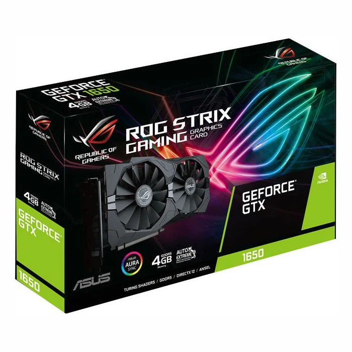 Videokarte Asus NVIDIA GeForce GTX 1650 4GB ROG-STRIX-GTX1650-4G-GAM