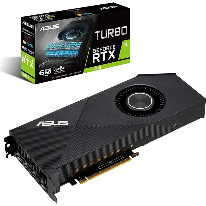 Videokarte Asus Turbo GeForce RTX 2060 6GB TURBO-RTX2060-6G