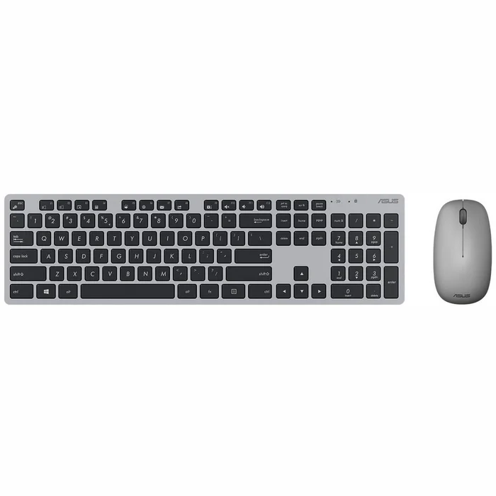 Klaviatūras Asus W5000 Wireless Keyboard and Mouse Set ENG Gray