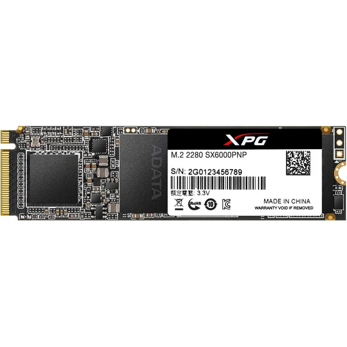 Iekšējais cietais disks Adata XPG SX6000 Pro 1TB SSD PCIe Gen3x4 M.2 2280 NVMe