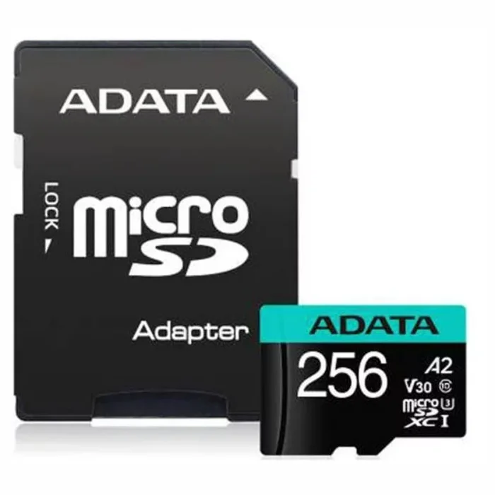 ADATA 256GB Micro SDXC AUSDX256GUI3V30SA2-RA1